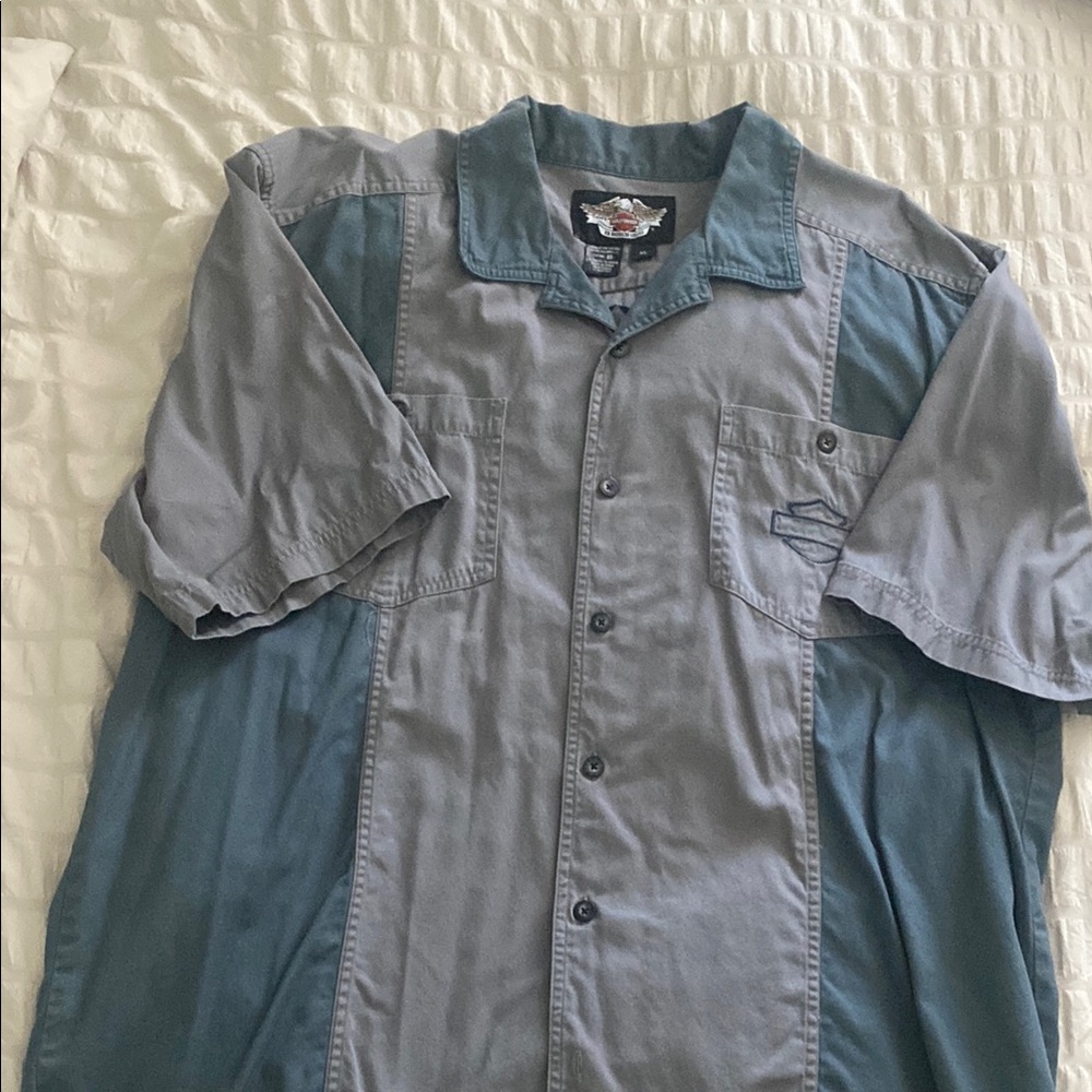 Men's Harley Davidson Button-Up Shirt